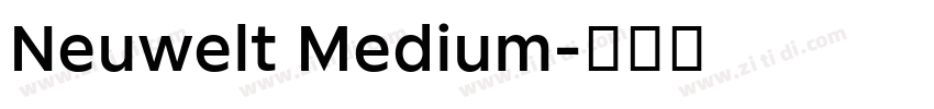 Neuwelt Medium字体转换